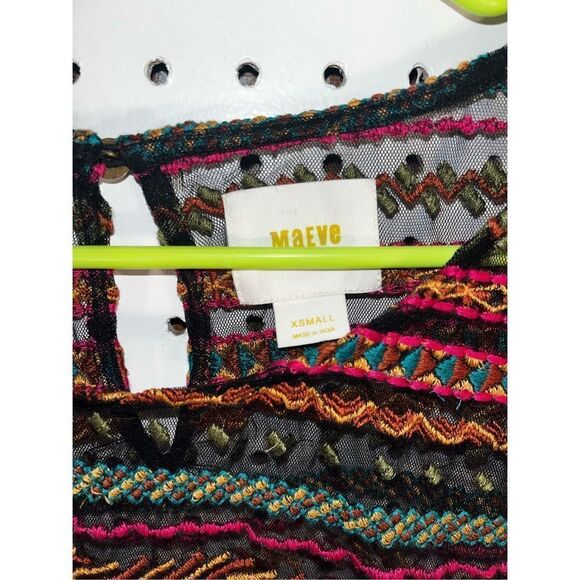 Maeve Anthropologie sheer blouse - Picture 3 of 3